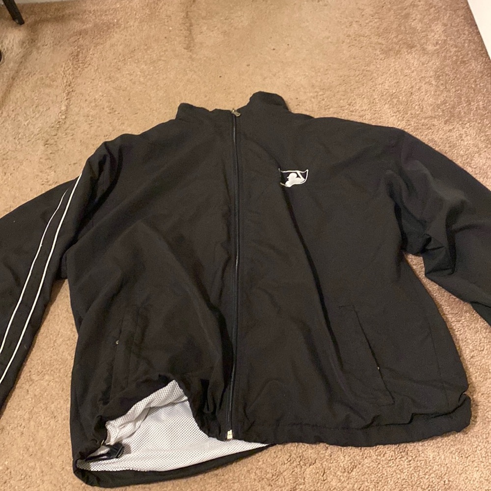 Black baseball windbreaker